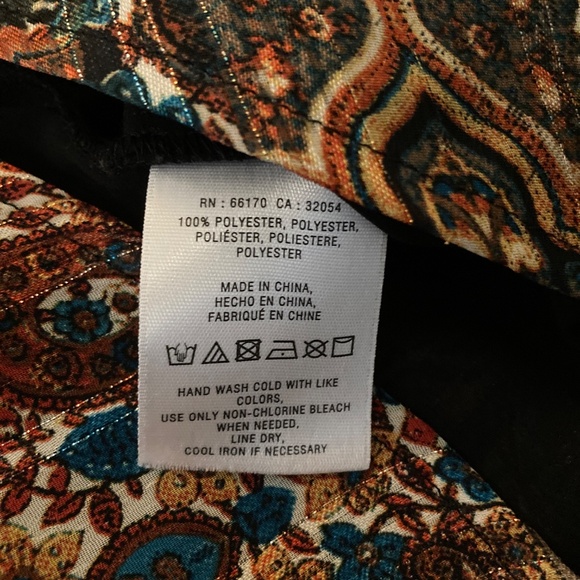 FULL OUTFIT -- Bohemian Blouse and Pants Set with Earrings - Picture 12 of 15